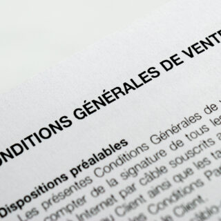 Établir les conditions générales de vente